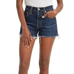 Levis 501 women's shaker denim shorts 5 button fly